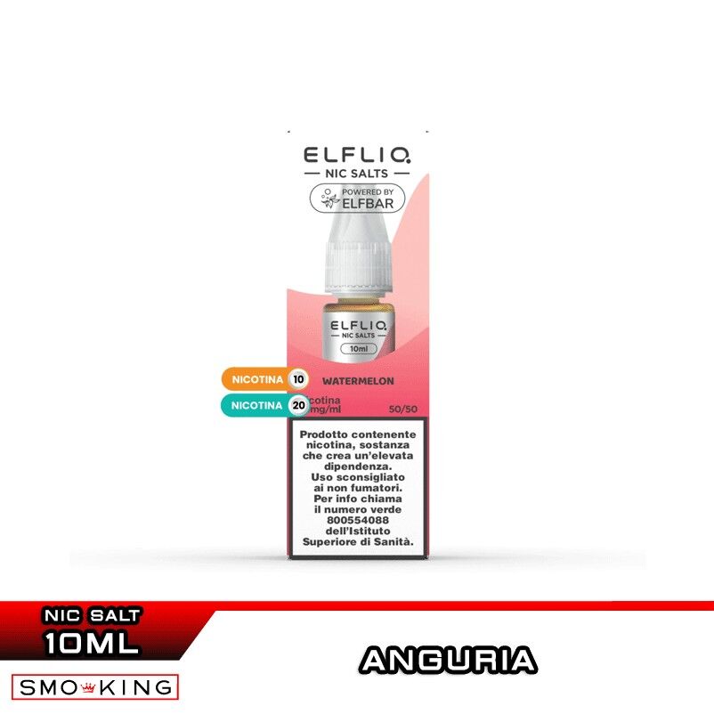 Elfbar WATERMELON Liquido Pronto Nicotina 10 ml Elfliq by