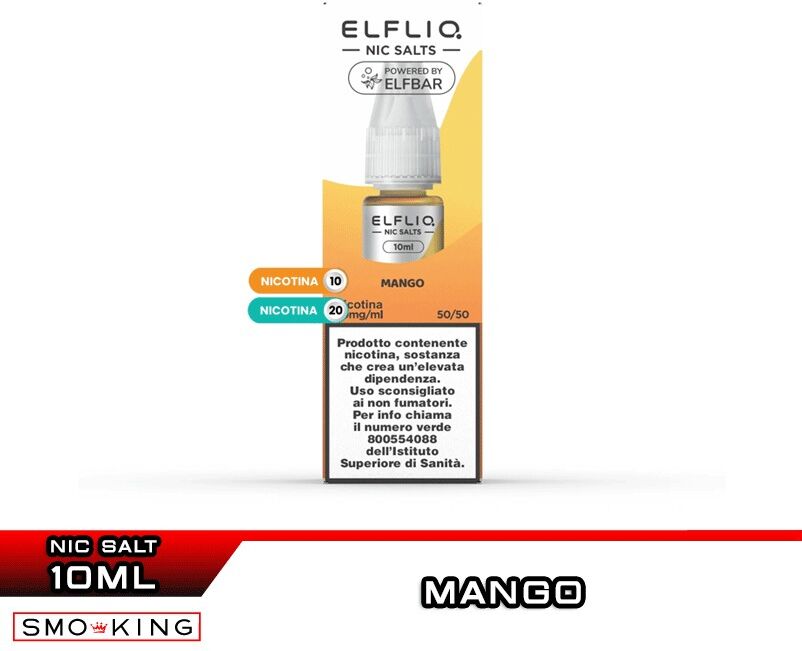 Elfbar MANGO Liquido Pronto Nicotina 10 ml Elfliq by