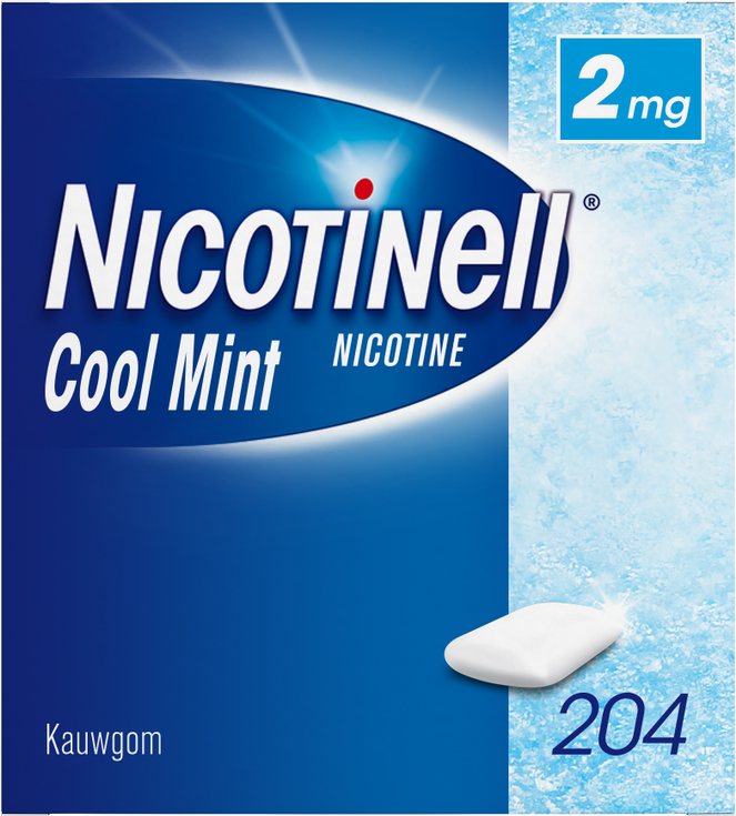 Nicotinell Kauwgum 2mg Cool Mint 204st