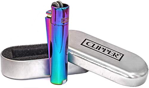 Clipper Regnbåge tändare metallflinta (blandade istiga färger) av SunnyDeals UK