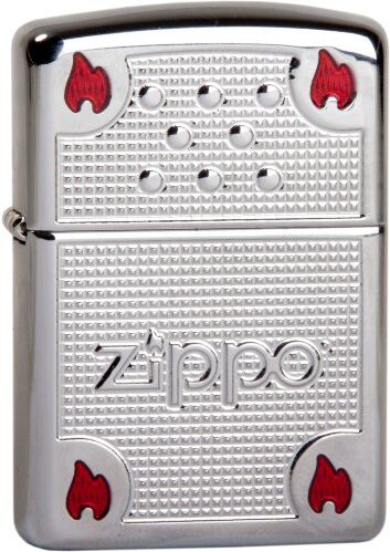 Zippo 2.002.852 tändare årgångständare 2012 – Begränsad utgåva 0001/1000–1000/1000 – Armor Case krom hög glänsande med färgpåfyllning