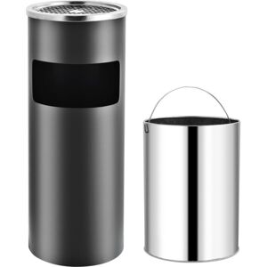 SWEIKO Ashtray Dustbin Hotel 30 l Steel Grey VDTD30846