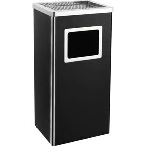 SWEIKO Ashtray Dustbin Hotel 45 l Steel Black VDTD30850