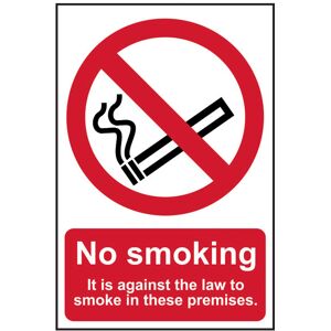 Scan 0567 No Smoking It Is Against The Law To Smoke Premises - PVC...