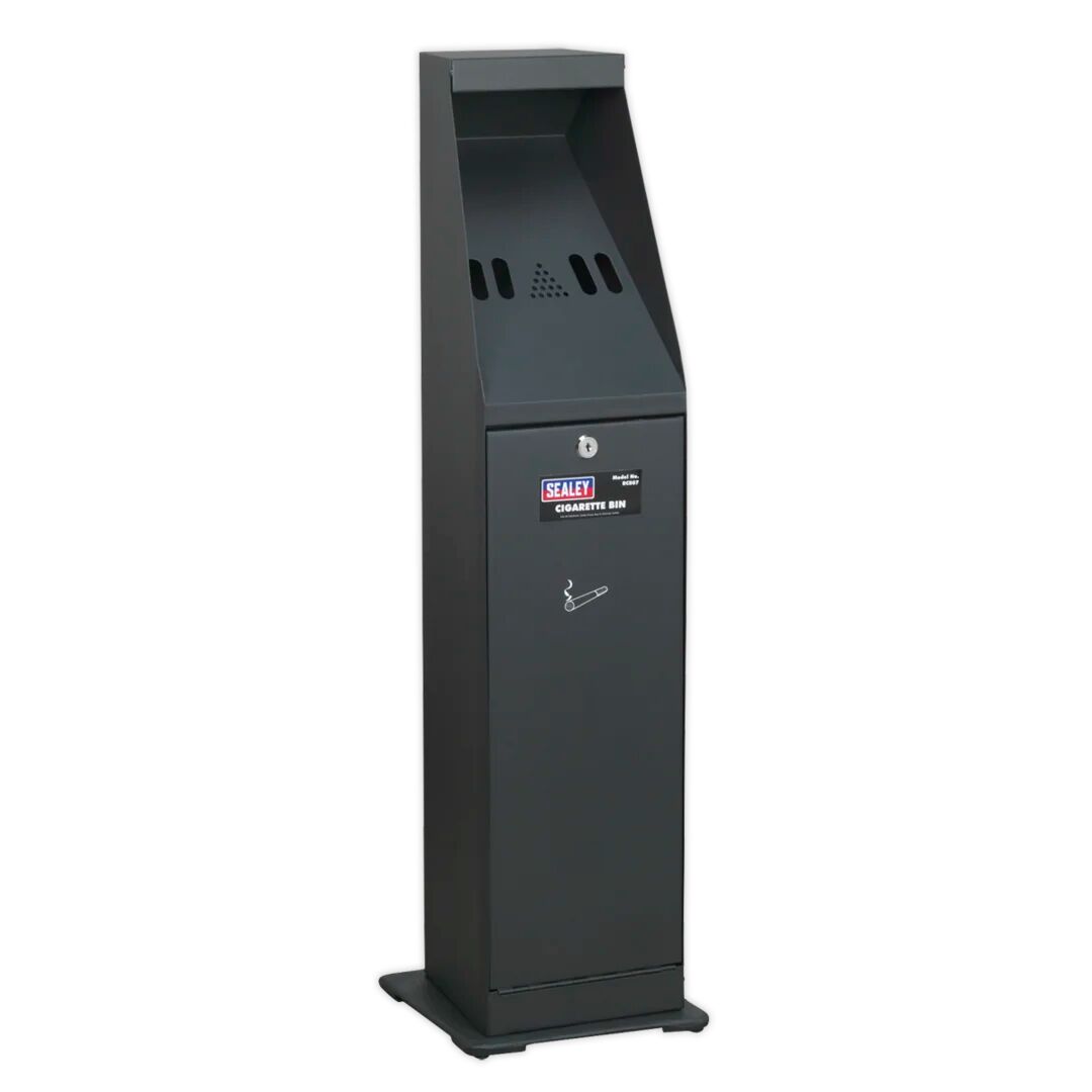 Sealey Cigarette Bin black 88.0 H x 24.0 W x 24.0 D cm