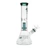 Olofly 11" Clear Mansion Matrix Showerhead Beaker Bong by Diamond Glass