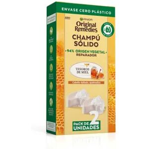 Garnier Original Remedies Champú Sólido Tesoros De Miel 2 Uds 60g