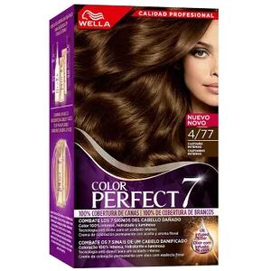 Wella Color Perfect 7 100% Cobertura De Canas #4/77 - Castaño Aterciop