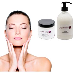 Tratamiento Cosmético Piel Joven Kosmetiké: Crema Facial Alta Hidratación 24H Effect 200 cc + Leche Desmaquillante 500 cc