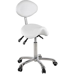 Taburete de Belleza Tipo Pony Dynamic: Diseño ergonómico y elegante y tres pistones que regulan la altura e inclinación del respaldo y el asiento