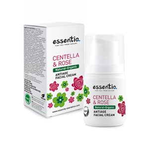 Essentiq Crema facial anti-age natural - centella asiática y rosa, 50 ml