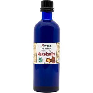 Herbana Aceite de Macadamia BIO, prensado en frío, 200 ml