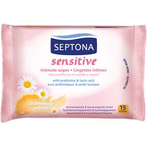 Septona Toallitas íntimas Sensitive, 15 toallitas