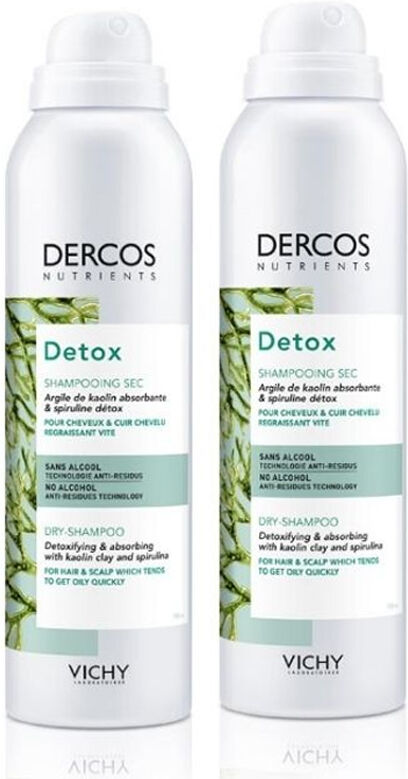 Dercos Nutrients Pack Champú Seco Detox 2x150ml