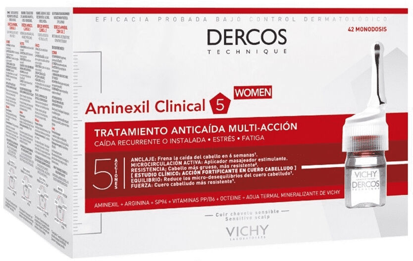 Dercos Aminexil Intensive 5 Anti-Caída Mujer x42