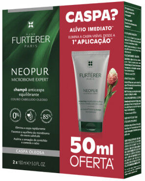 René Furterer Neopur Champú Caspa Grasa 2x150ml + 50ml