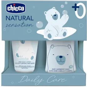 Chicco Set Natural Sensation Gel Champú 200 ml + Loción Corporal 150 ml