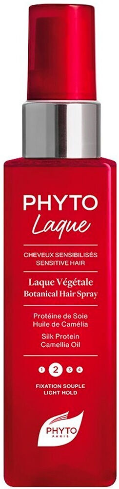 Phyto laque Soie Laca botánica con proteínas de seda para cabellos dañados y quebradizos 100mL