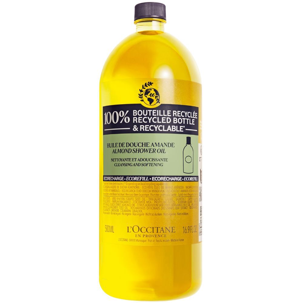 L'Occitane Aceite de ducha con aceite de almendras Limpiador y suavizante 500mL refill