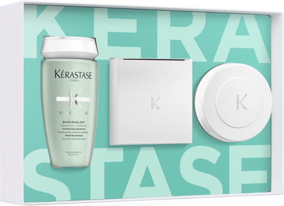 Kérastase Specifique Bain Divalent Champú Equilibrante Raíces GrasasChampú Divalente 250mL Arcilla 250mL Hidratación Mask 200mL 1&nbsp;un.