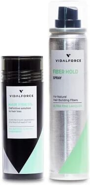 VIDALFORCE Pack Fibras Capilares + Fijador