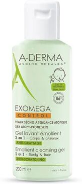 A-DERMA Exomega Control Gel Corporal y Cabello Eco 200ml