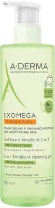 A-DERMA Exomega Control Gel Corporal y Cabello Eco 500ml