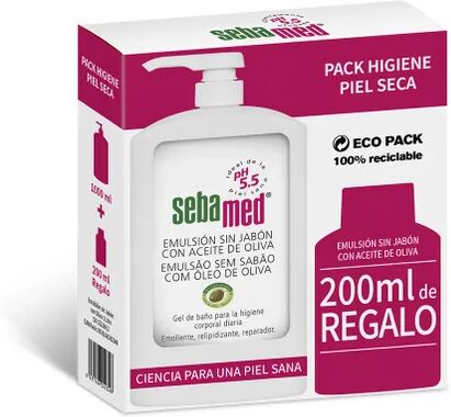 Sebamed Emulsión Sin Jabón Aceite Oliva 1L + 200ml