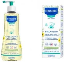 Mustela Set Stelatopia Aceite + Crema Cara