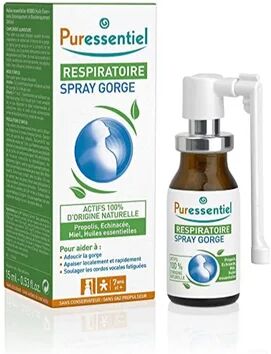 Puressentiel Spray Garganta 4 Aceites esenciales 15ml