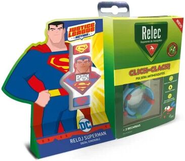 Relec Pulsera Antimosquitos Click Clack Superman