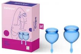 SATISFYER Kit Copa Menstrual Feel Good Azul Intenso 2uds