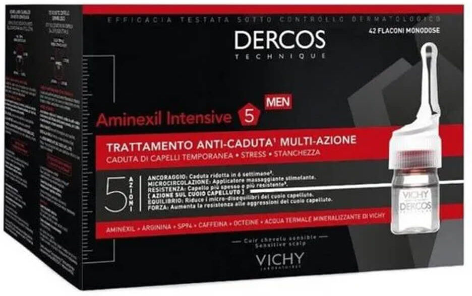 Vichy Dercos Aminexil Clinical 5 - Hombre - 42 ampollas