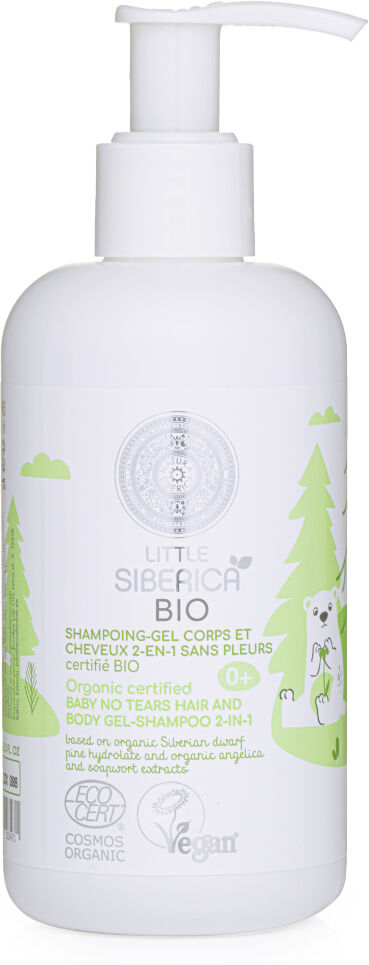 Natura Siberica Champú-gel para cuerpo y cabello 2 en 1 sin lágrimas LITTLE SIBERICA BIO