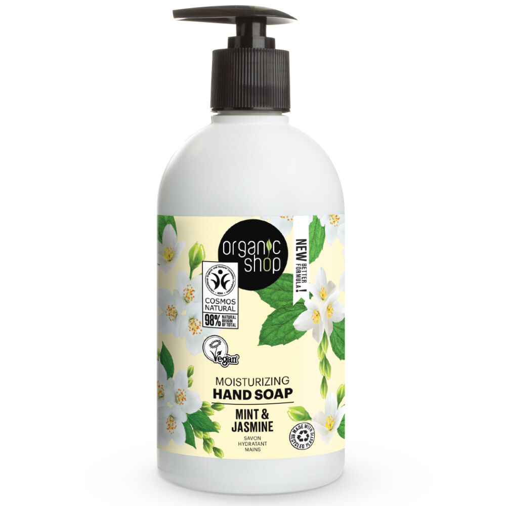 Organic Shop Jabón de manos hidratante - Menta y Jazmín