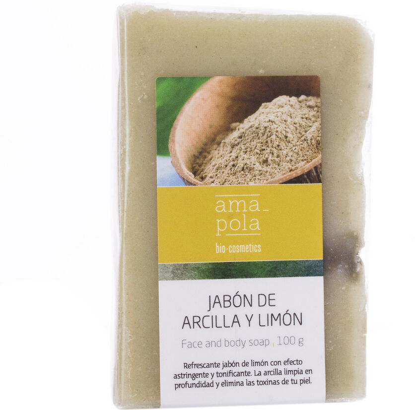 Amapola bio·cosmetics Jabón de Arcilla y Limón