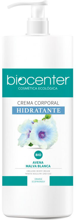 Biocenter Crema corporal hidratante Bio con Avena y Malva blanca (1 litro)