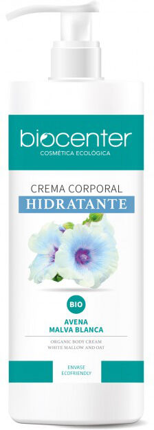 Biocenter Crema corporal hidratante Bio con Avena y Malva blanca (500ml.)