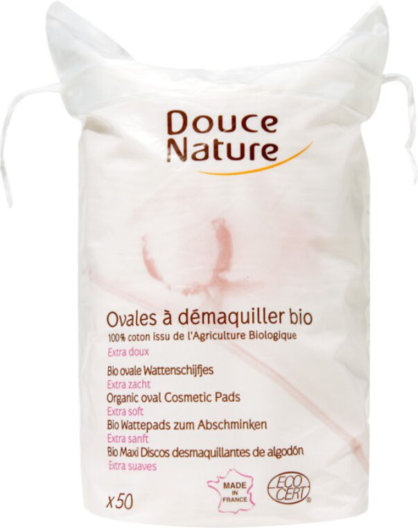 Douce Nature Maxi discos desmaquillantes extrasuaves de algodón ecológico