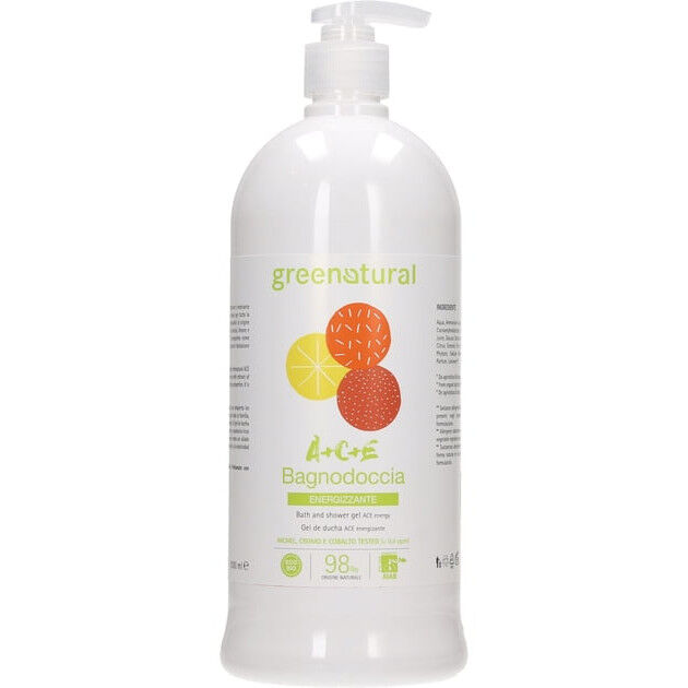 Greenatural Gel de baño y ducha energizante A+C+E (1 litro)