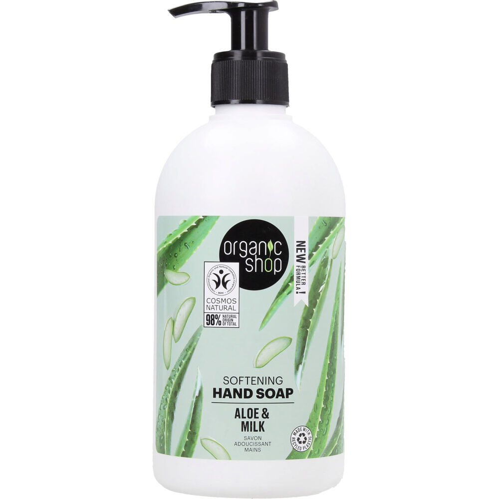 Organic Shop Jabón de manos suavizante - Aloe y leche