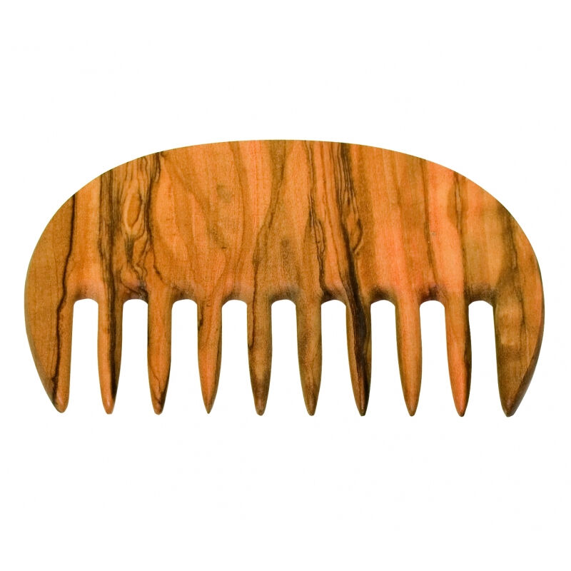 Redecker Peine de madera de olivo para cabello rizado