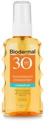 Biodermal Zonnespray Transparant SPF 30 - zonnebrand -