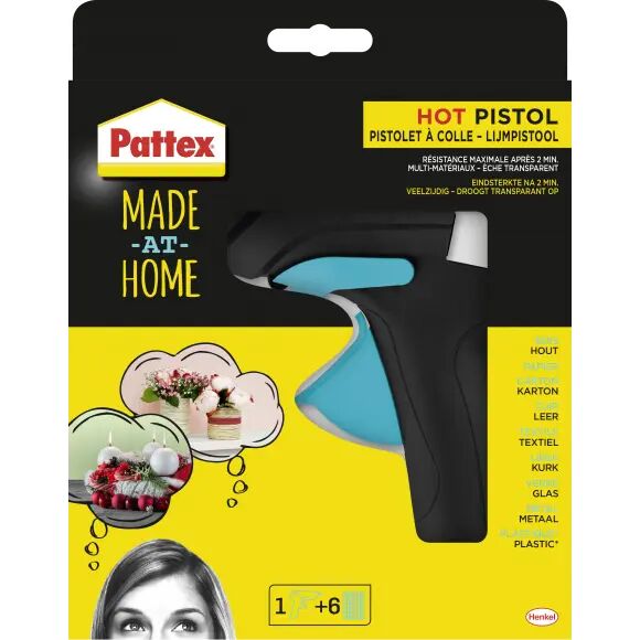 PATTEX Hot Pistol Lijmpistool + 6 Hot Sticks Lijmpatronen