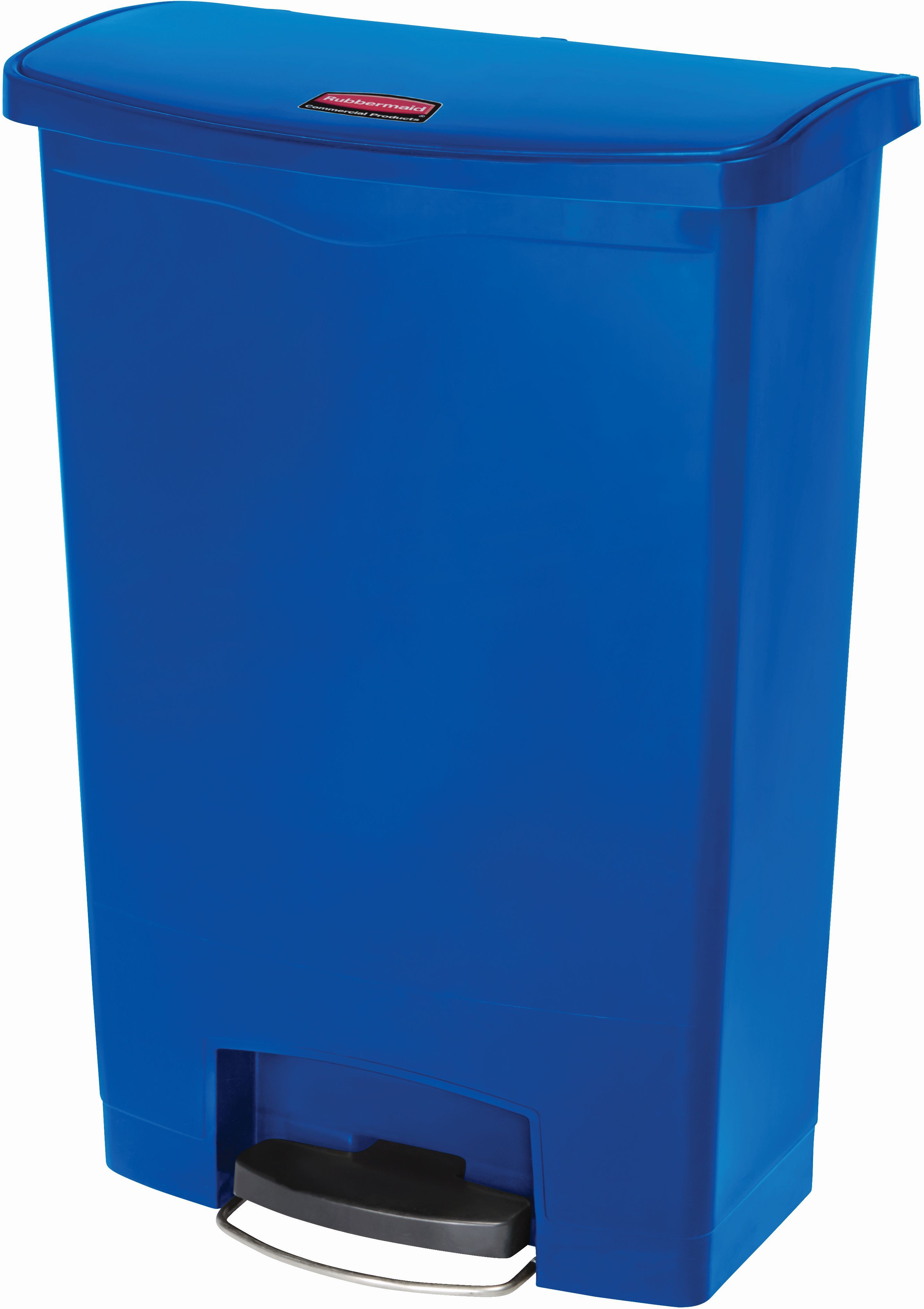 Rubbermaid Slim Jim Step On container Front Step kunststof 90 ltr, Rubbermaid, model: VB 224412, blauw