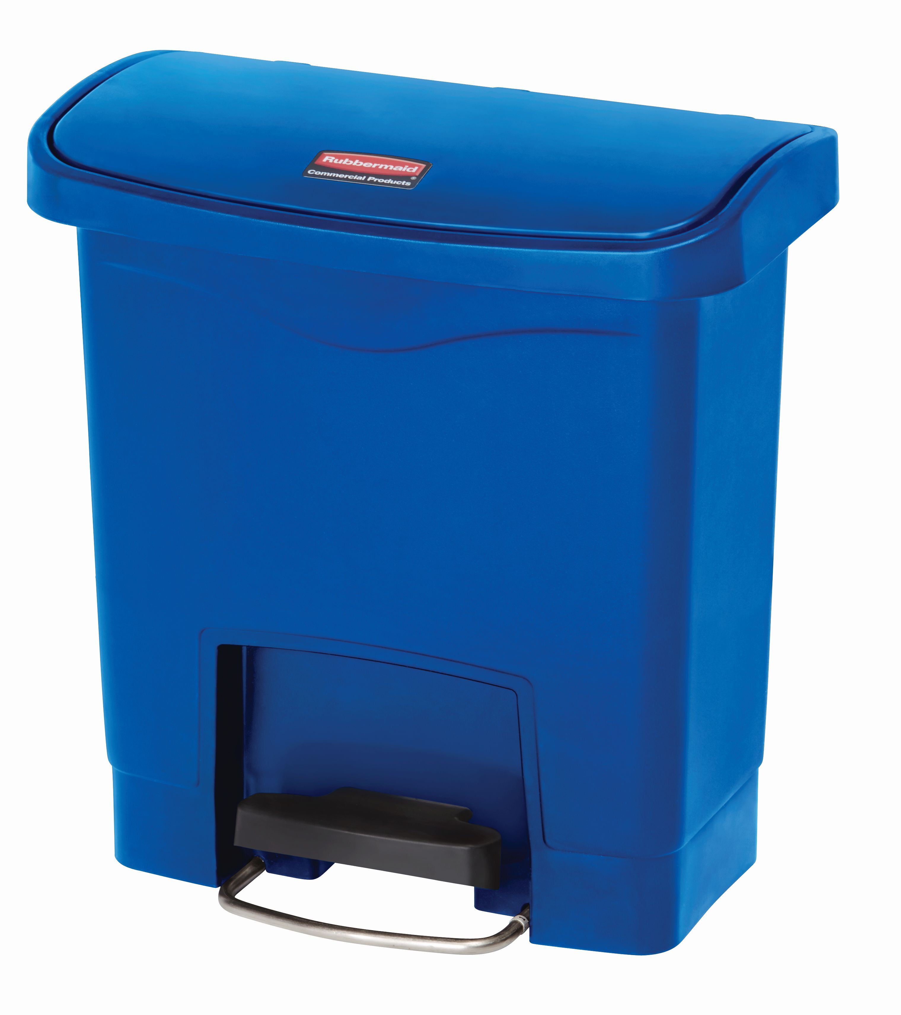 Rubbermaid Slim Jim Step On container Front Step kunststof 15 ltr, Rubbermaid, model: VB 224344, blauw