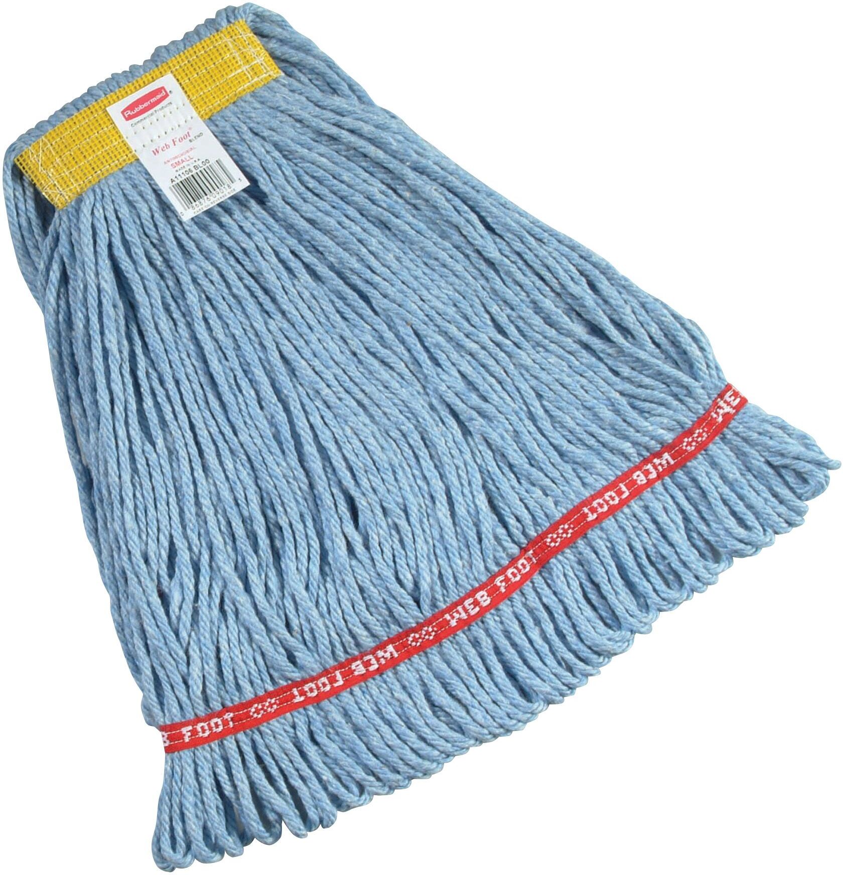 Rubbermaid Web Foot vochtige mop, Rubbermaid, model: VB 000111, 6 stuks per verpakking, blauw