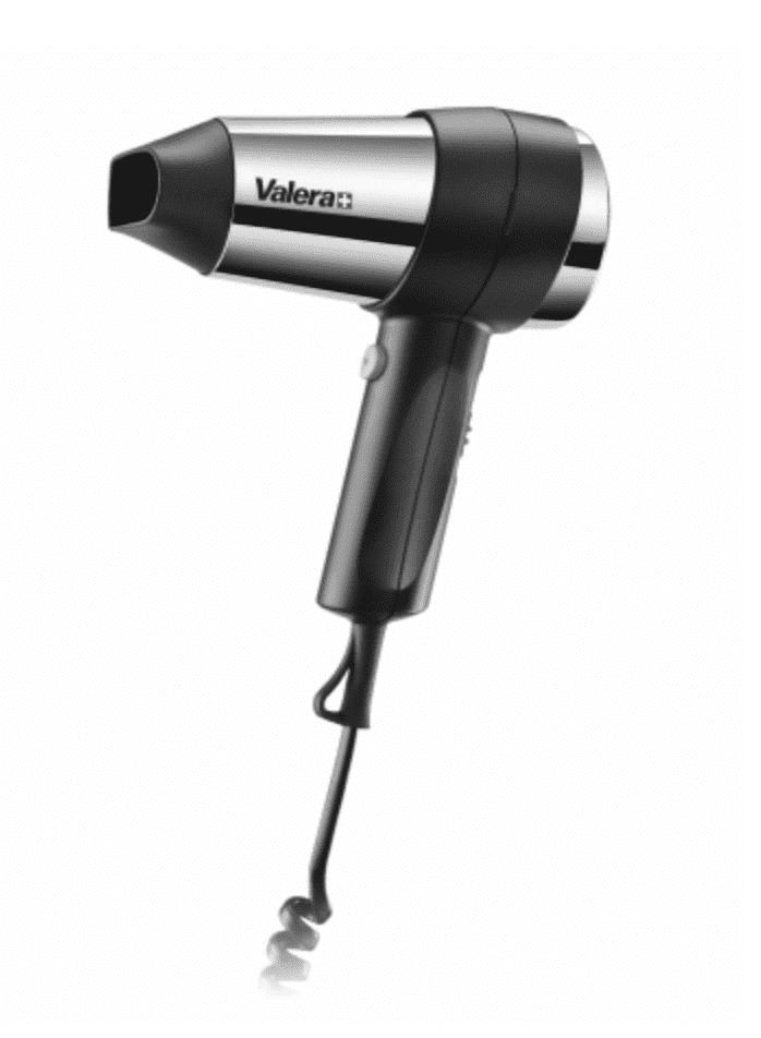 Valera Haardroger Valera,  Action 1200 Push, spiraalsnoer, spiraalsnoer, zwart, 1200 W