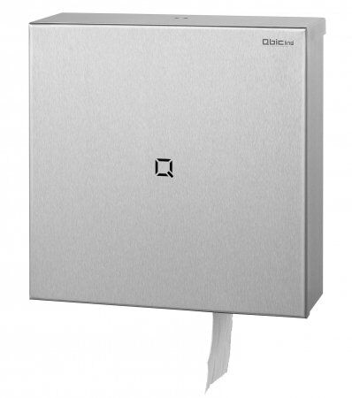 Qbic-line Toiletpapierdispenser Qbic-line, Jumboroldispenser maxi, RVS