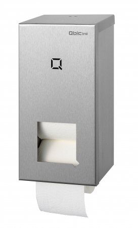 Qbic-line Toiletpapierdispenser Qbic-line, 2rolshouder (doprol), RVS